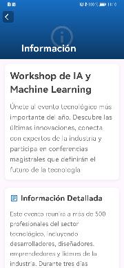 Información evento